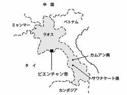 サワナケート県の位置
