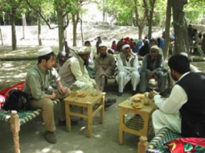 The photo was taken when he was a staff member in Afghanistan before assigned to the Secretary General.