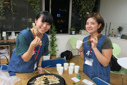 イベントの運営もかかわります（写真は食品販売イベントの商品開発！）
