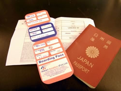  ■これが搭乗券。おもちゃみたいでかわいい。