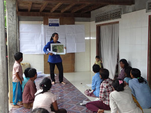 農場での研修の様子