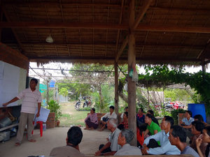 村でのSRI研修の様子