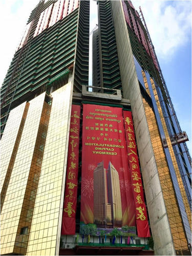 続々建築が進む、プノンペンの高層ビル