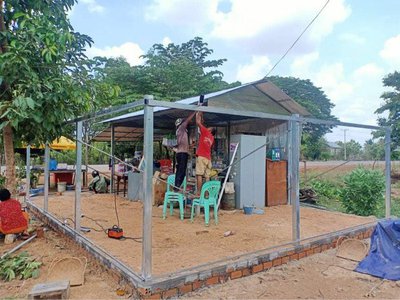 ご家族で一から建設。予算に限りもあるので少しずつ少しずつ大きくしていきたい！と語っていました