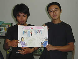 これは、家族計画トレーニング教材の絵。