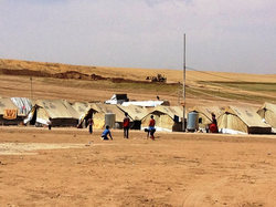 北イラク、ドホーク県内のDomizシリア人難民キャンプ（2012年5月、JVC撮影）