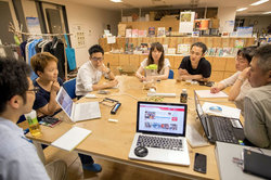 8月10日の第2回ミーティング。プロジェクトの目標金額を検討中です