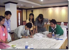 ワークショップに参加するレノール