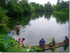 魚保護エリア予定地の現状を確認
