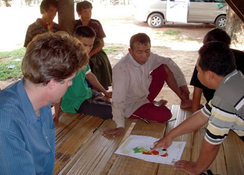 森林チームデータ収集の様子