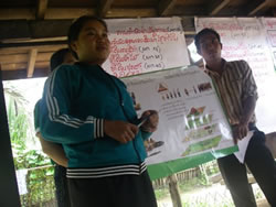 視覚に訴えるツールを用いての説明