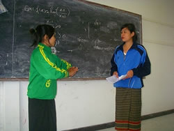 ドラマの練習風景