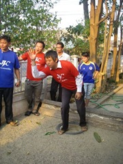 私は下手ですが、投げている写真がこれありません