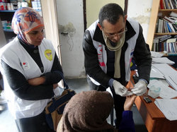 巡回診療の様子。