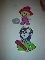 子ども部屋に打ち込まれた銃弾の跡