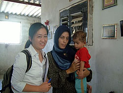 ニヴィーンちゃんとお母さん