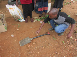 有機堆肥の作り方。これくらいの大きさで作ります。