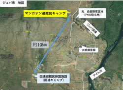 距離を示す地図