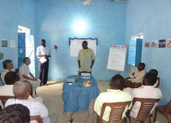 ありし日のJVCカドグリ事務所。2011年3月に行われた開所式。