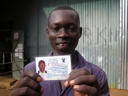 念願の免許を手にしたマリッシュ