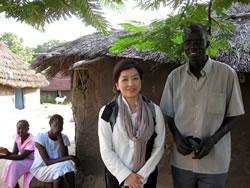 マタレの自宅にて