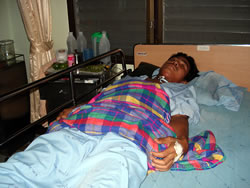 タクアパ病院に入院したNさん