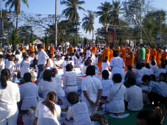 タクアパ郡津波慰霊祭の様子