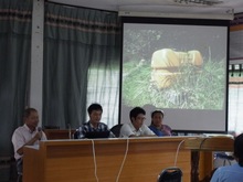 日本の農家による報告の様子