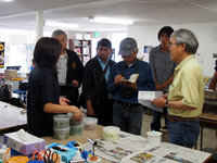 南相馬市で市民団体が運営する放射線量検査所を訪問（2014年）