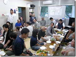 梶ヶ浦の懇親会の様子