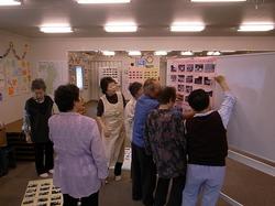 写真展の準備の様子