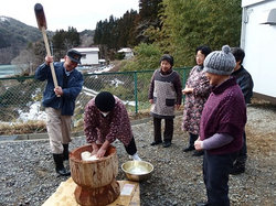 餅つき開始です！