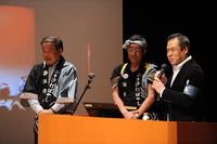 「保存会」の方から地元気仙沼の状況が語られる