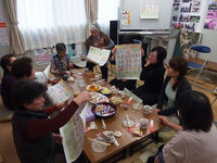 看護師による講話（浦島小学校仮設住宅にて）