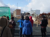 気仙沼向洋高校。震災当時の様子が今も残る場所です