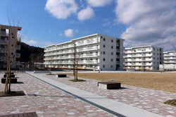 市内最大規模となる鹿折地区の災害公営住宅