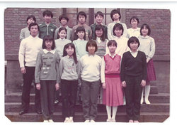 ドイツの日本人学校の皆と。宮西さんは最前列右