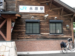 琵琶湖を自転車で１周した時のお写真。一度ハマると徹底的にやるタイプだそう