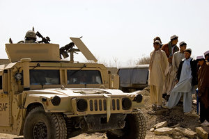 アフガニスタンに展開する米軍車両