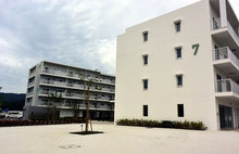 新しく建てられた集合型災害公営住宅