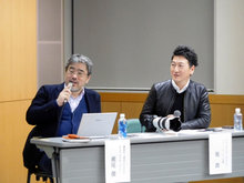 さすがのトーク術で、今井の話を引き出してくださる瀬尾さん（左）、堀さん（右）
