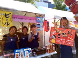 グローバルフェスタでの食販。メニューからすべて自分たちで考えました