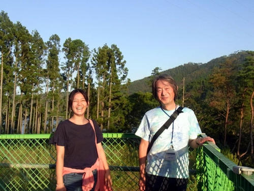 横山さんと。清水さんが撮影してくれました。