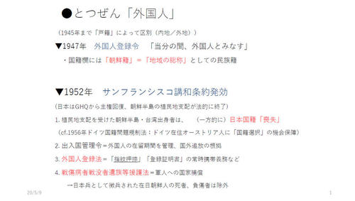 講師の李明哲さんが、在日コリアンの国籍問題について詳しく解説してくださいました。