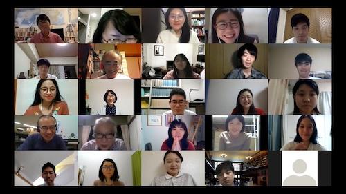 関西のメンバーや留学中の韓国からも参加し、総勢25名となった今回の勉強会。オンラインによる開催はまだまだ課題が残りますが、遠く離れたメンバーが集えるのは、オンラインだからこそですね。