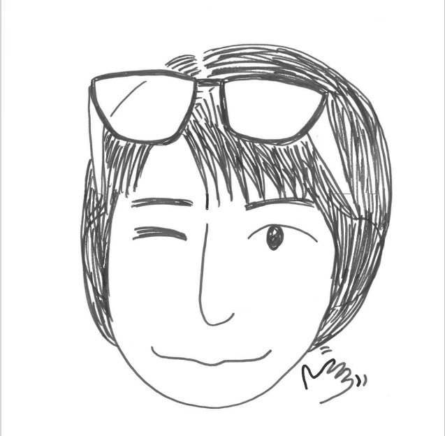 大澤さんに稲見さんの似顔絵を描いていただきました！　.png
