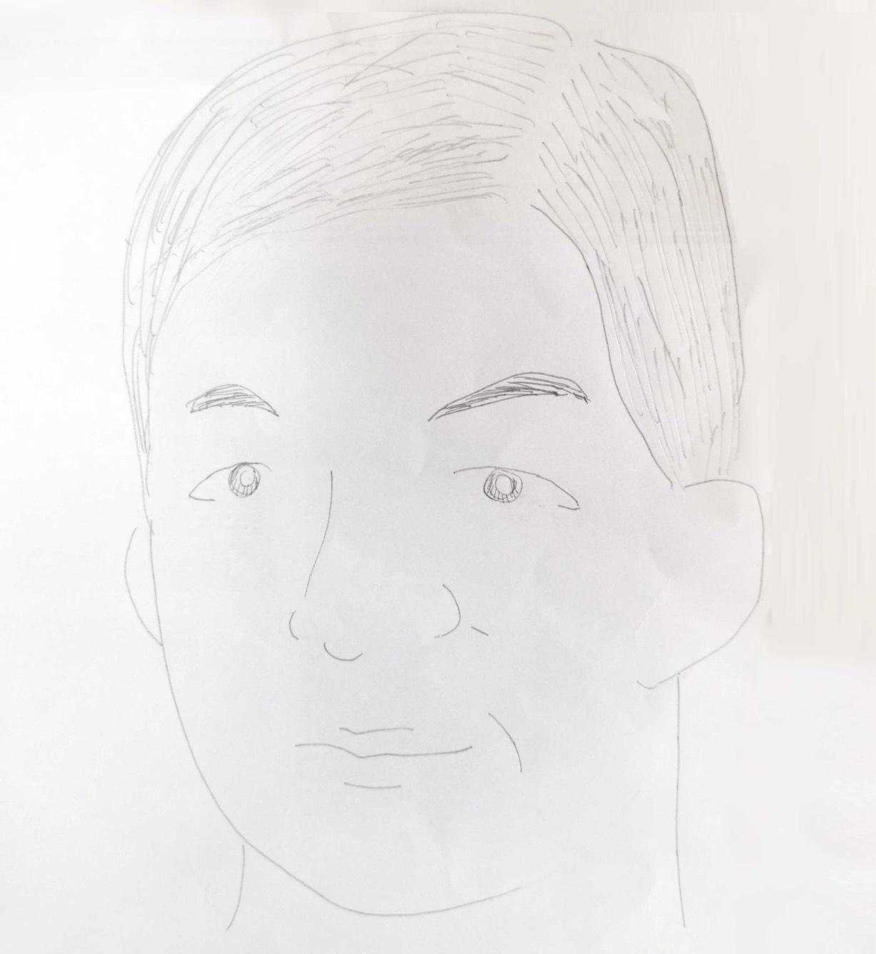 木村さんの似顔絵を仁茂田さんに描いていただきました!